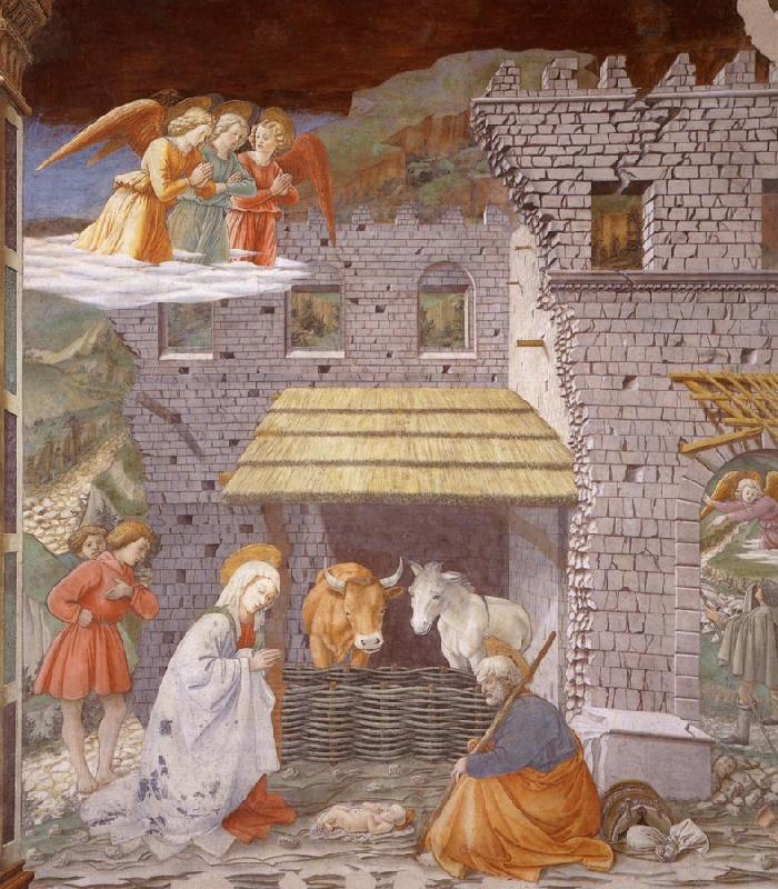 Fra Filippo Lippi The Nativity and Adoration of the Shepherds Sweden oil painting art